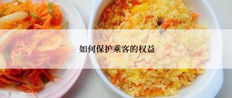  如何保护乘客的权益