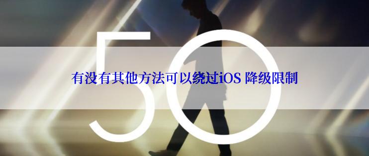 有没有其他方法可以绕过iOS 降级限制