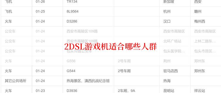 2DSL游戏机适合哪些人群