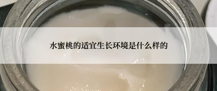 水蜜桃的适宜生长环境是什么样的