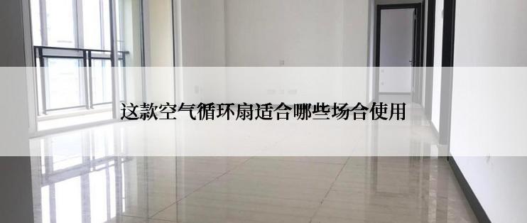 这款空气循环扇适合哪些场合使用