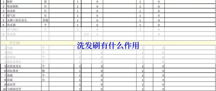 洗发刷有什么作用