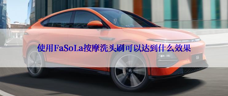 使用FaSoLa按摩洗头刷可以达到什么效果