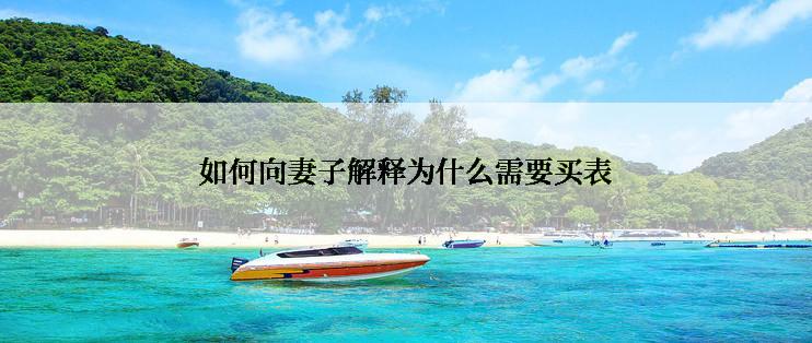 如何向妻子解释为什么需要买表