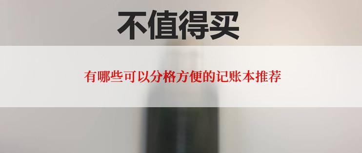  有哪些可以分格方便的记账本推荐