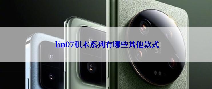  lin07积木系列有哪些其他款式