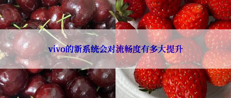 vivo的新系统会对流畅度有多大提升