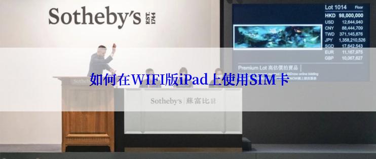  如何在WIFI版iPad上使用SIM卡