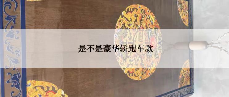  是不是豪华轿跑车款