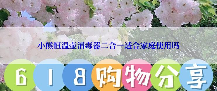 小熊恒温壶消毒器二合一适合家庭使用吗