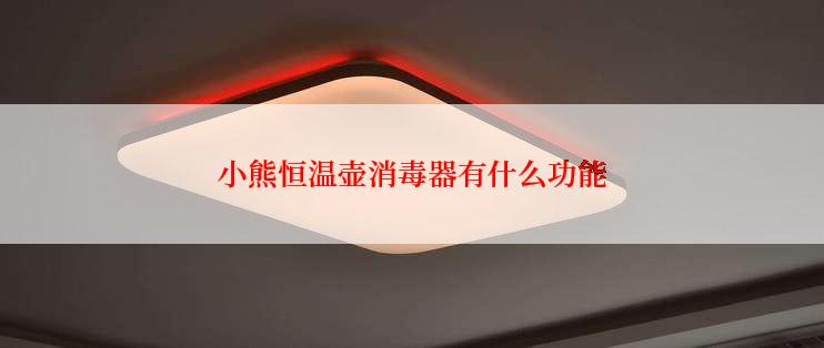 小熊恒温壶消毒器有什么功能