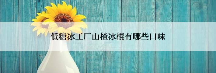 低糖冰工厂山楂冰棍有哪些口味