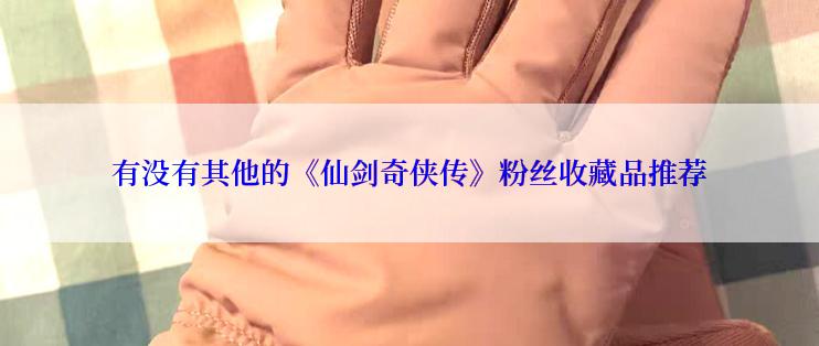 有没有其他的《仙剑奇侠传》粉丝收藏品推荐