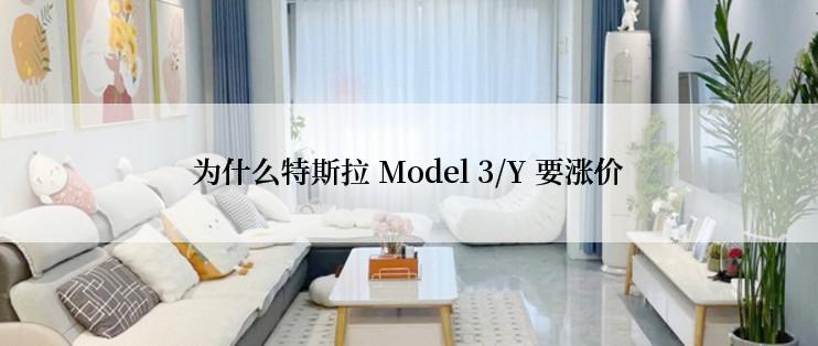 为什么特斯拉 Model 3/Y 要涨价