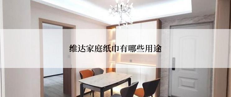 维达家庭纸巾有哪些用途