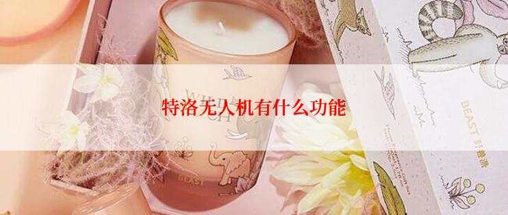 特洛无人机有什么功能
