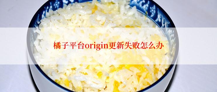橘子平台origin更新失败怎么办