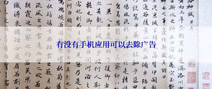 有没有手机应用可以去除广告