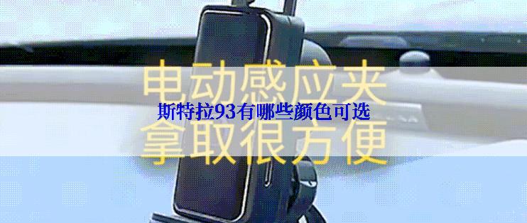 斯特拉93有哪些颜色可选