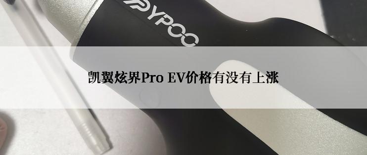 凯翼炫界Pro EV价格有没有上涨