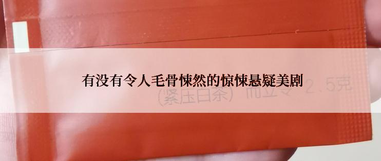  有没有令人毛骨悚然的惊悚悬疑美剧