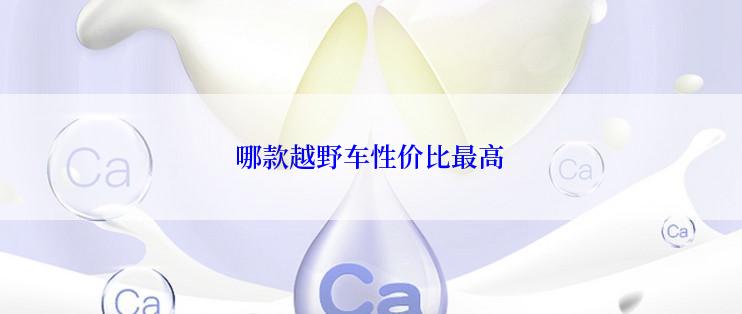 哪款越野车性价比最高