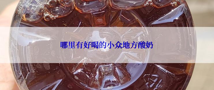 哪里有好喝的小众地方酸奶
