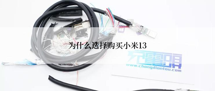 为什么选择购买小米13