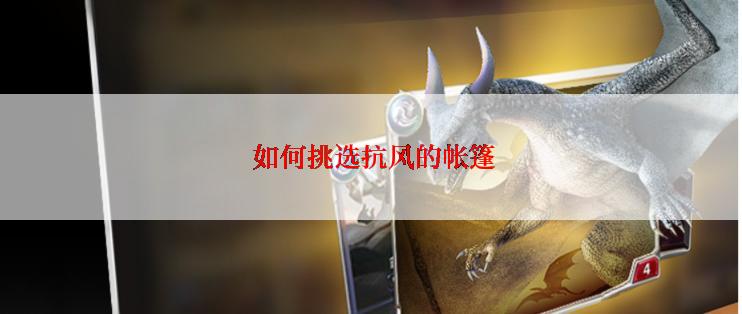  如何挑选抗风的帐篷