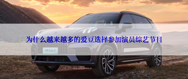 为什么越来越多的爱豆选择参加演员综艺节目