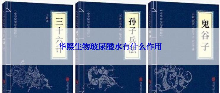 华熙生物玻尿酸水有什么作用