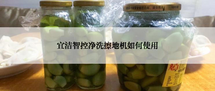 宜洁智控净洗擦地机如何使用