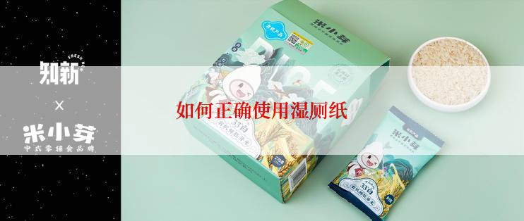 如何正确使用湿厕纸