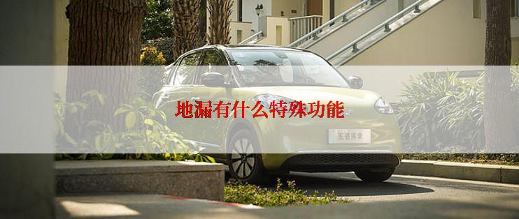 地漏有什么特殊功能