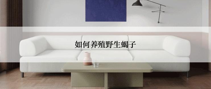 如何养殖野生蝎子