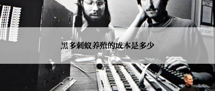 黑多刺蚁养殖的成本是多少