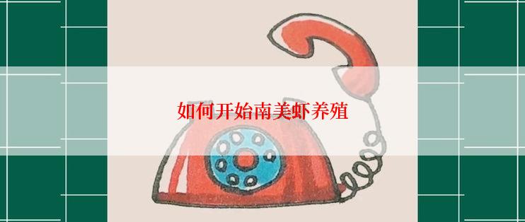 如何开始南美虾养殖