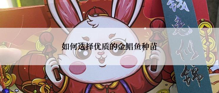 如何选择优质的金鲳鱼种苗