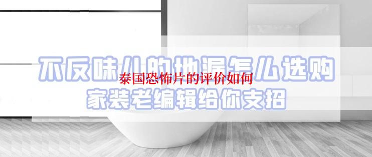 泰国恐怖片的评价如何