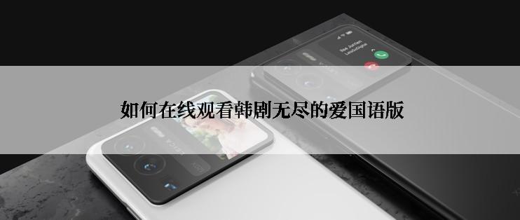  如何在线观看韩剧无尽的爱国语版
