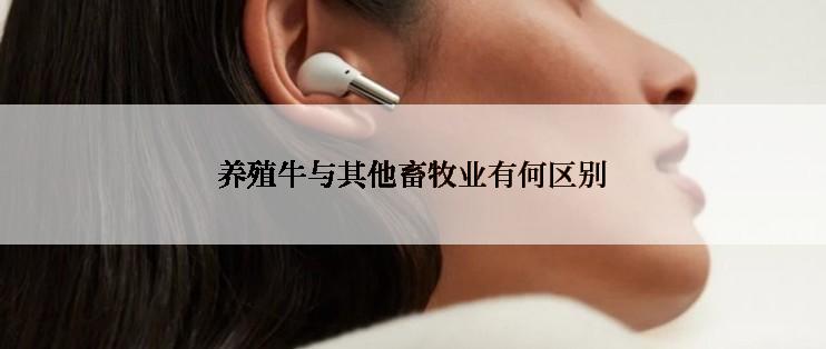 养殖牛与其他畜牧业有何区别