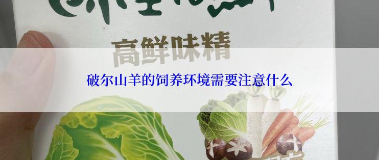 破尔山羊的饲养环境需要注意什么