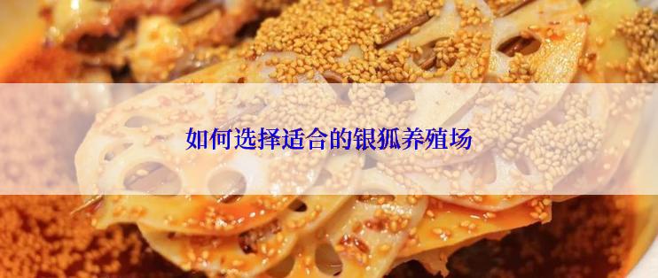 如何选择适合的银狐养殖场