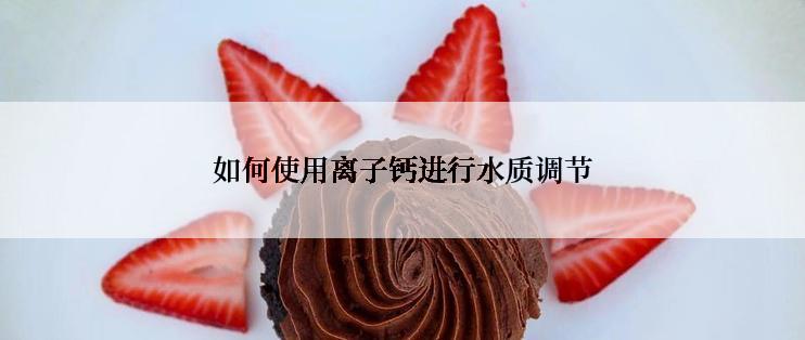 如何使用离子钙进行水质调节