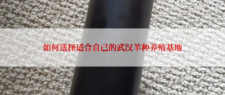 如何选择适合自己的武汉羊种养殖基地