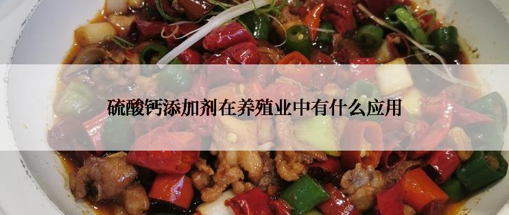 硫酸钙添加剂在养殖业中有什么应用