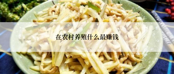 在农村养殖什么最赚钱