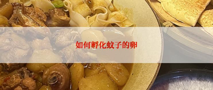 如何孵化蚊子的卵