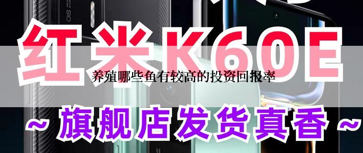  养殖哪些鱼有较高的投资回报率