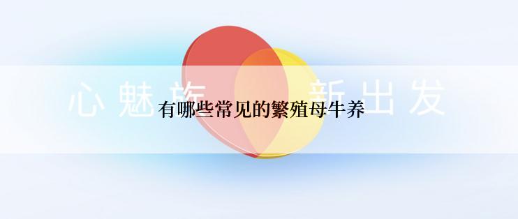  有哪些常见的繁殖母牛养